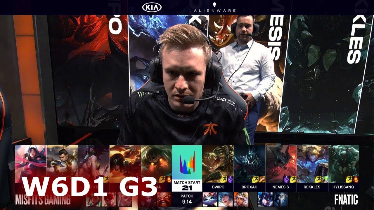 Misfits vs Fnatic | Week 6 Day 1 S9 LEC Summer 2019 | MSF vs FNC W6D1