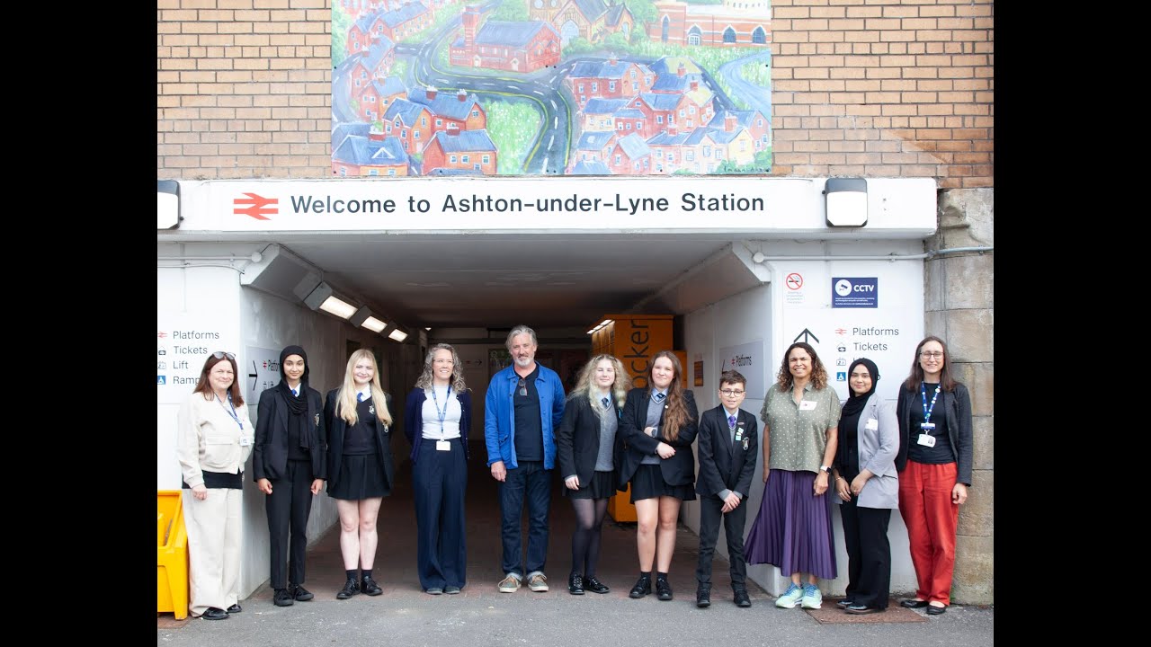 Routes To Roots ~ Ashton Under Lyne Train Station ~  ITVX Chris Cyprus Artist