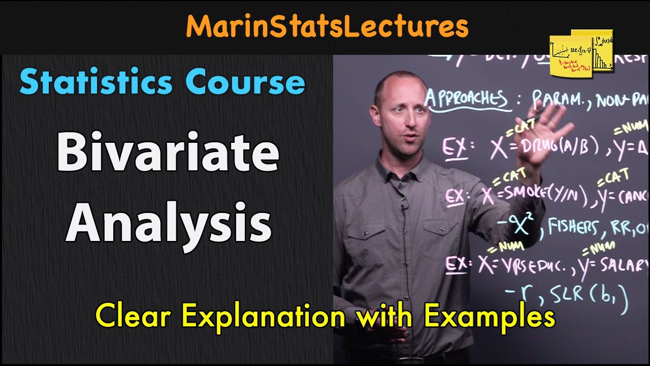 Bivariate Analysis Meaning | Statistics Tutorial #19 | MarinStatsLectures