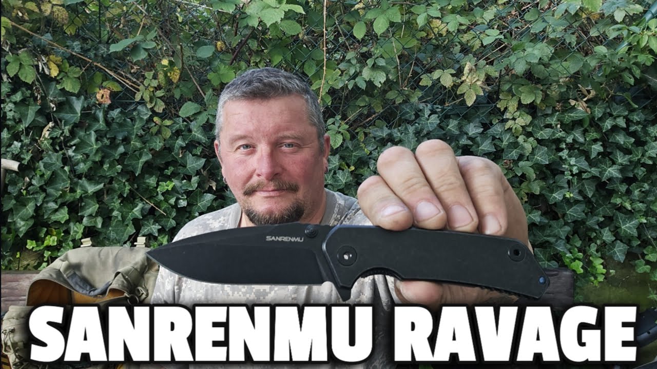 🇩🇪 SANRENMU RAVAGE DARK (SRM 9008 SB) Taschenmesser  Ein SanRenMu mit nem Namen! 💪🤓👍 Messer Review