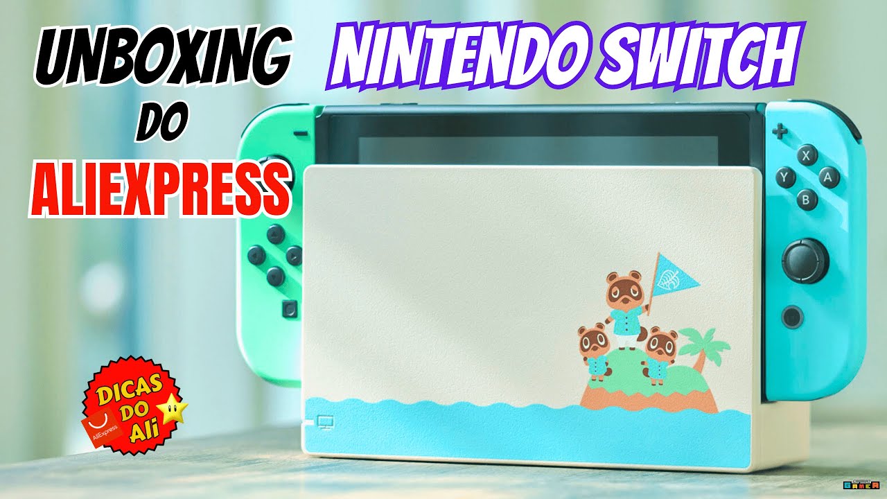 Nintendo Switch Edição Animal Crossing do AliExpress UNBOXING!