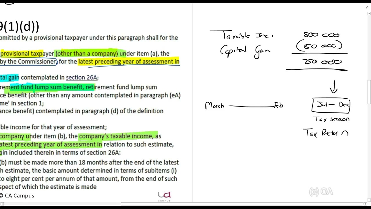 Part 7-Prepaid Taxes - Provisional Tax - Basic Amount (21min)