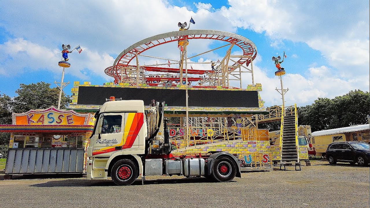 Neuss Kirmes 2023 Aufbau 1.Neusser Bürger Schützenfest 2023