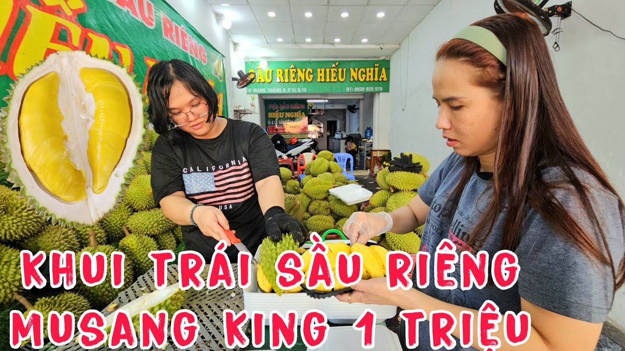 Cận cảnh khui trái sầu riêng Musang King Giá 1 triệu và cái kết.