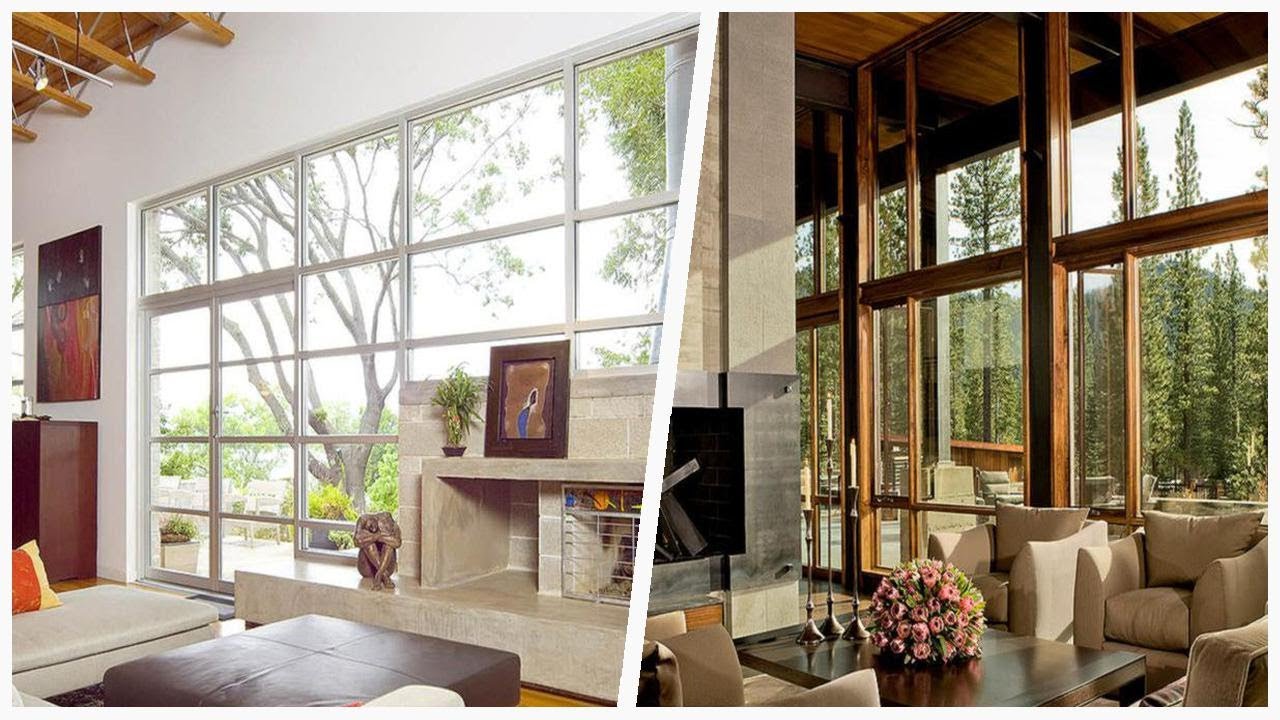 75 Medium Tone Wood Floor Living Space With A Concrete Fireplace Design Ideas You'll Love 🔴