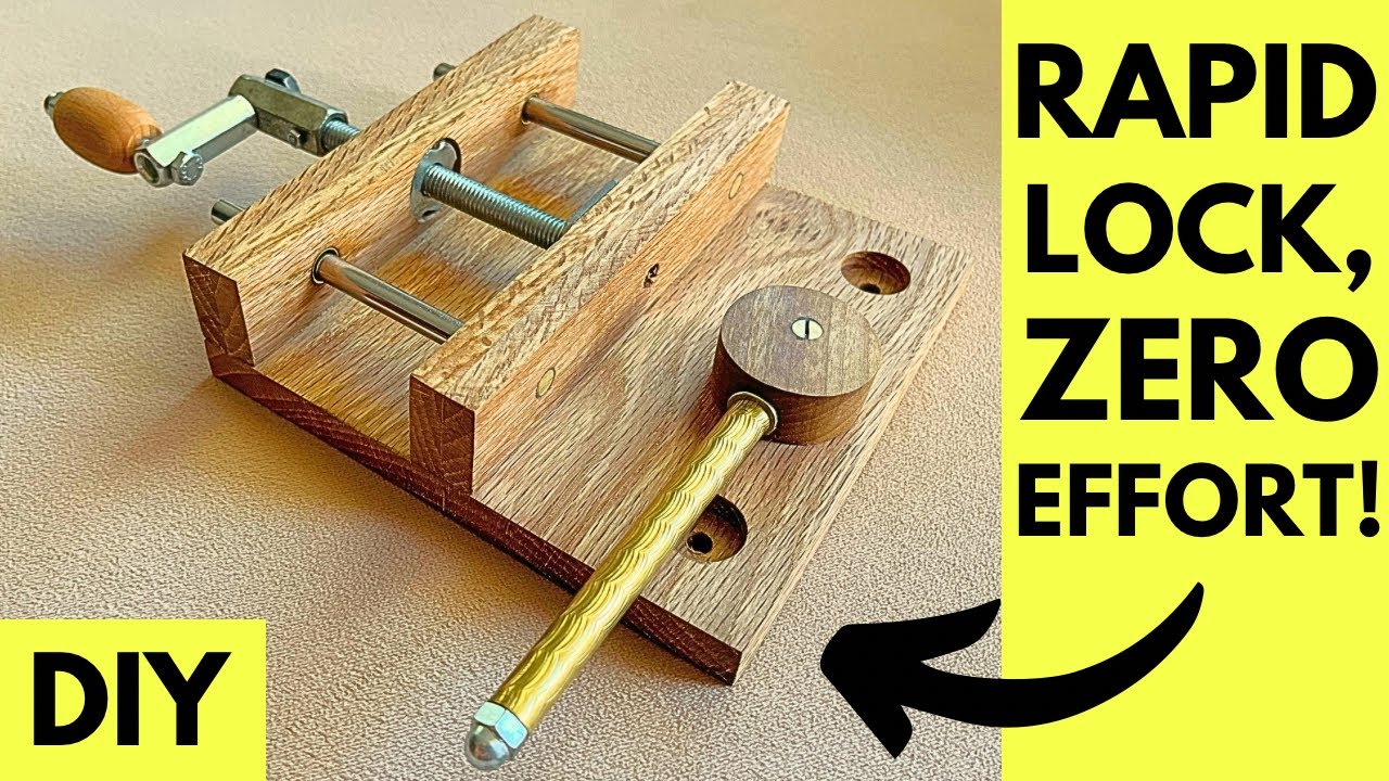 Ultimate Fast-Release Vise - Save Time on Every Project!  #woodworking #diytools #vise #clamp