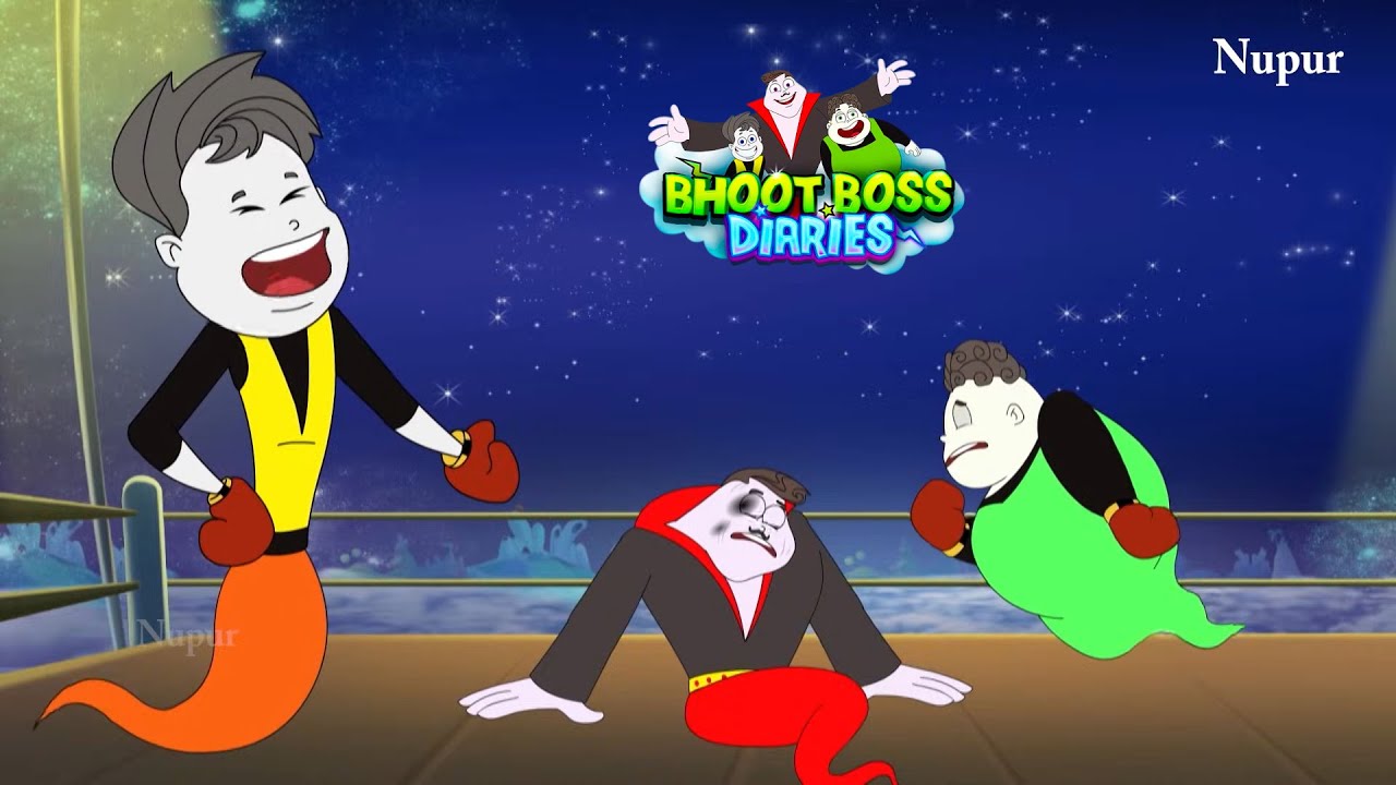 थकेला पकेला व भूत बॉस के बिच हुआ बॉक्सिंग मैच | Paap O Meter | Bhoot Boss Diaries | Kids Cartoon
