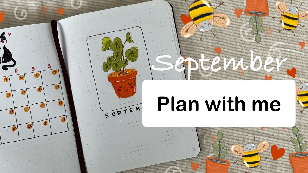 PLAN WITH ME | September bullet journal setup 🪴