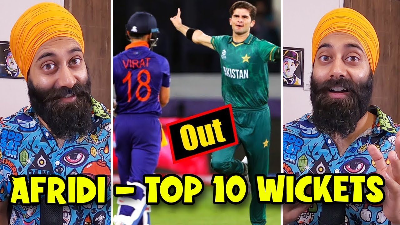Indian Reaction on Shaheen Shah Afridi TOP 10 Wickets | Flying Stumps | Pakistan Cricket