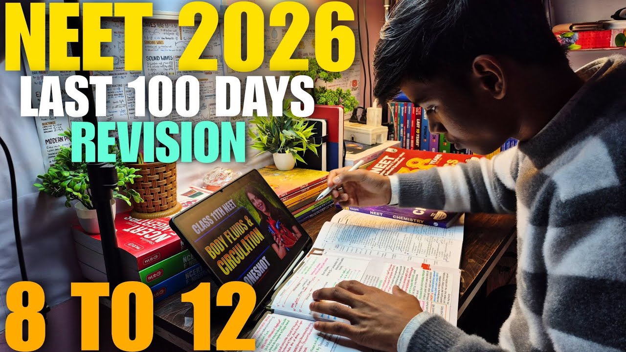 CAN I CRACK NEET 2026? IN LAST 3.5 MONTHS NEET ASPIRANT STUDY VLOG 