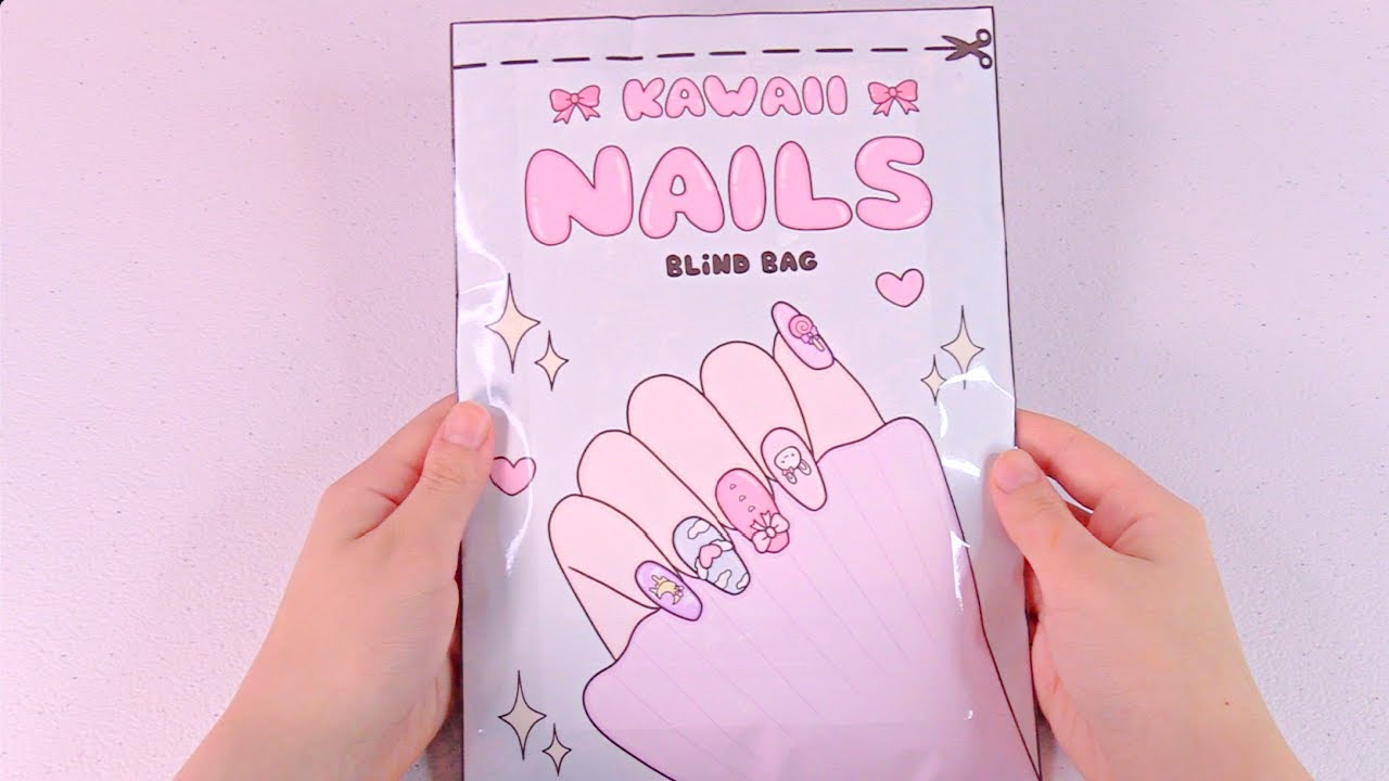 Kawaii Nails Blind Bag Paper DIY | ASMR