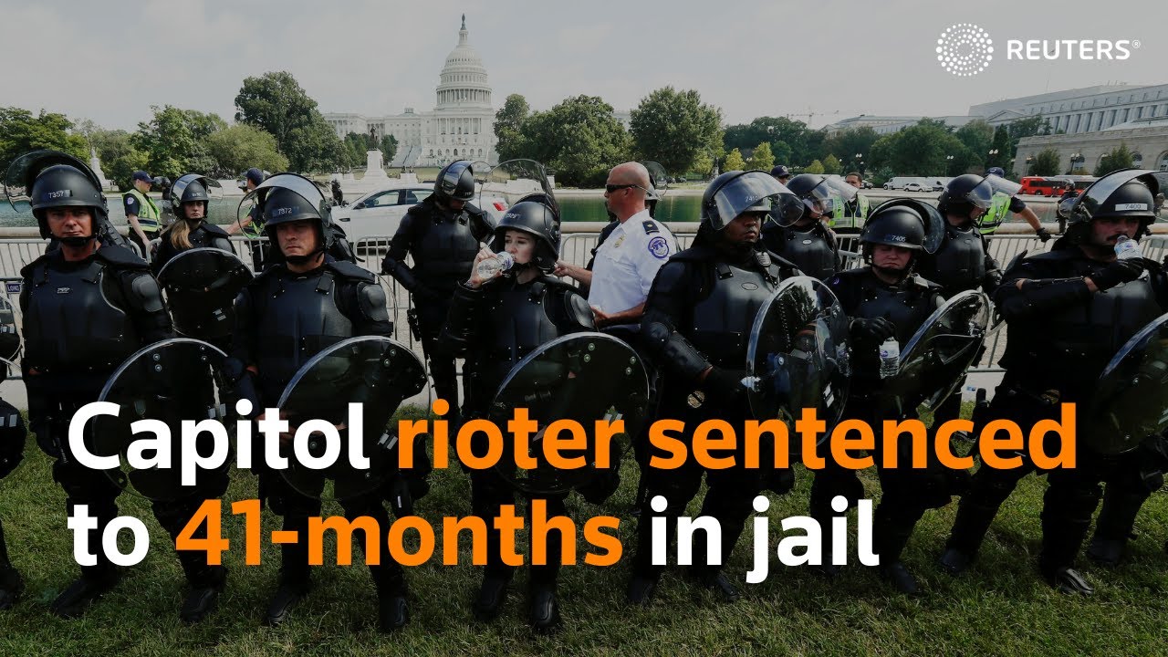 Capitol rioter sentenced to 41 months in jail