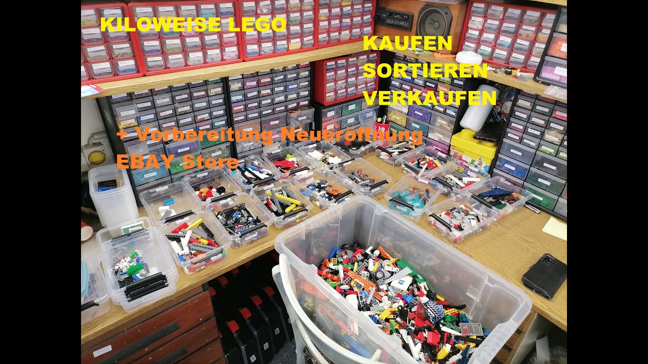 eBay Store Widereröffnung vorbereiten - KILOWEISE LEGO sortieren - neuen BL Store Bereich füllen 👻