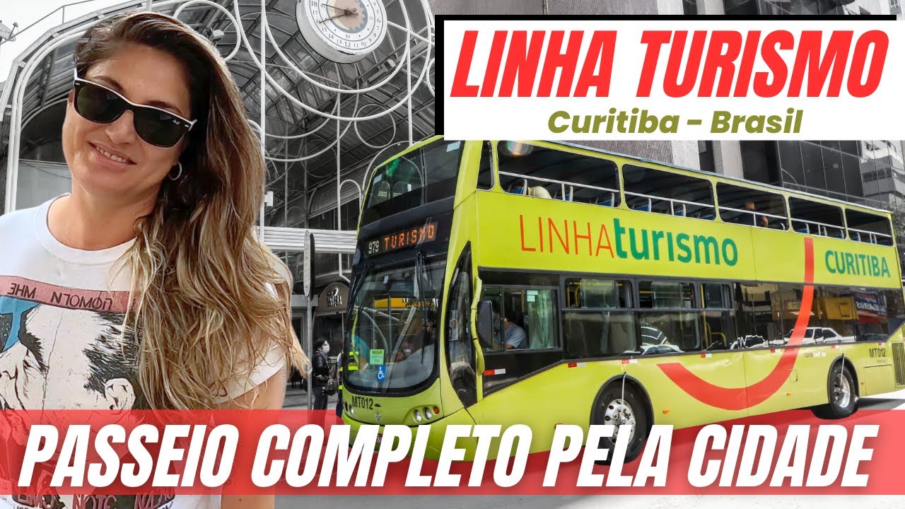 Linha Turismo de Curitiba a R$ 6 reais- Passeio Completo de bus&atilde;o pela cidade