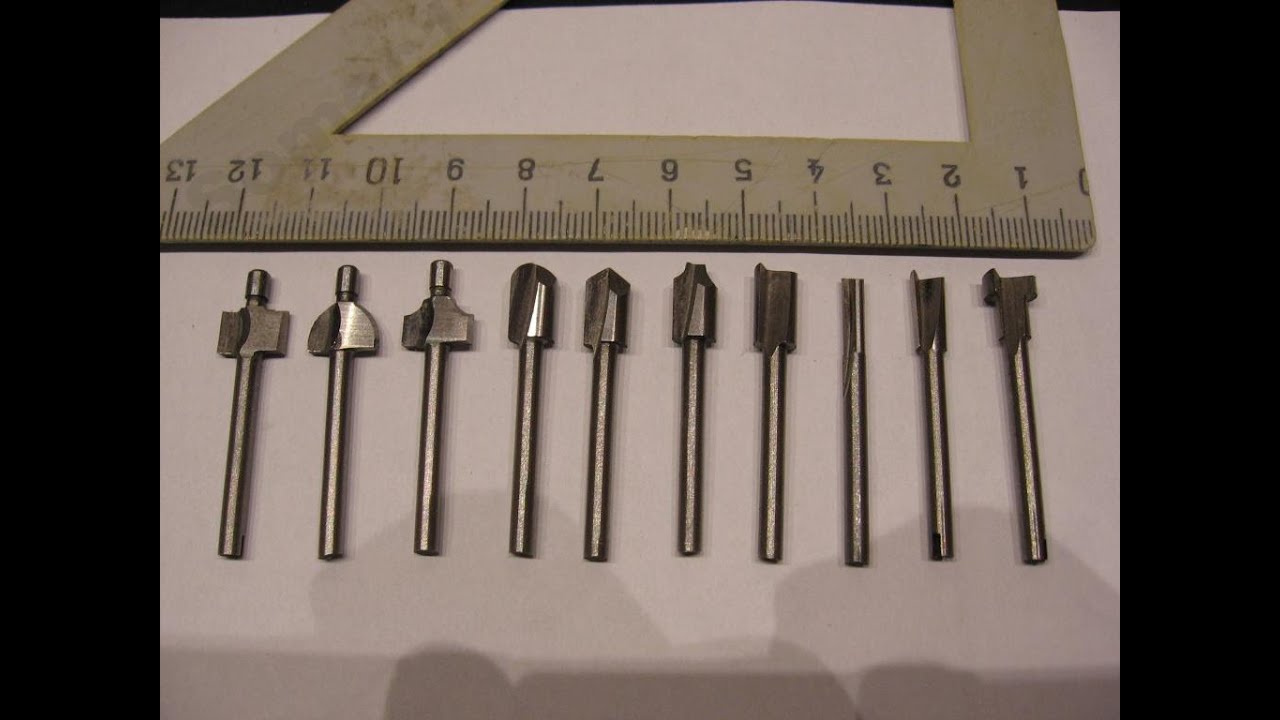 Фрезы на гравер для фигурной обработки дерева