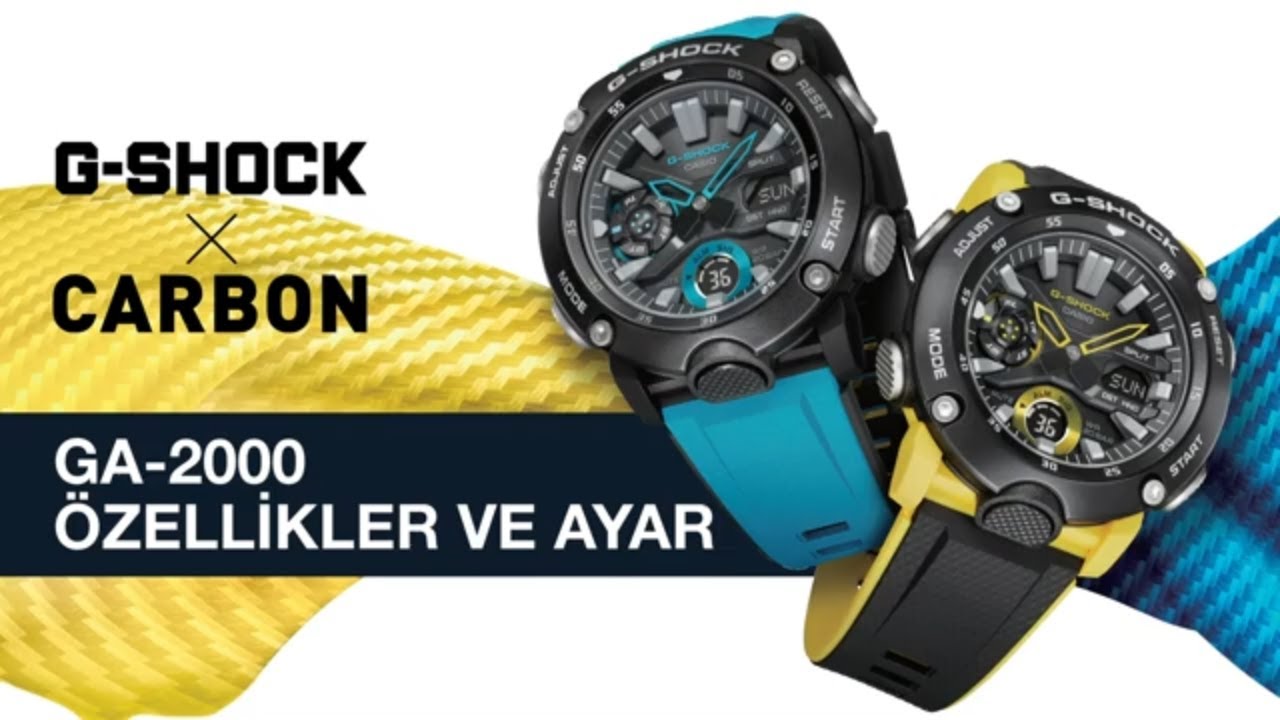 CASIO G-SHOCK GA-2000 KUTU AÇILIMI ÖZELLİKLERİ VE AYARI / GA-2000 UNBOXING  FEATURES ADJUSTMENT
