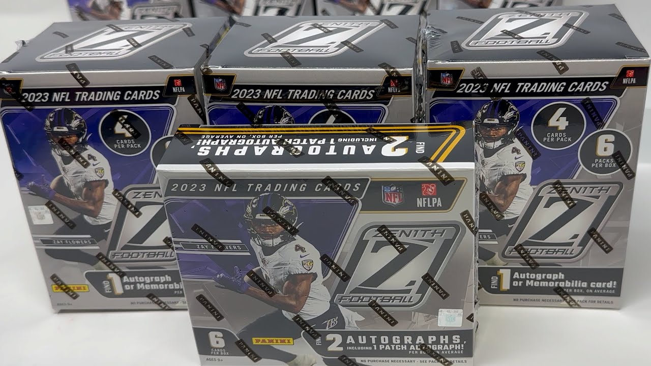 Cracking open 2023 Panini Zenith Football 2 Box Break