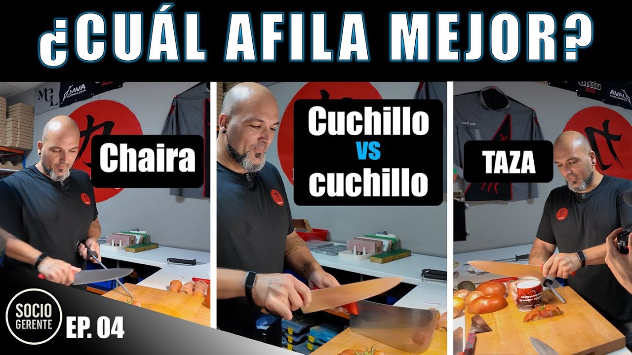 ¿Cuál es la mejor forma de afilar cuchillos? |  Experto vs Trucos caseros (EP.04)