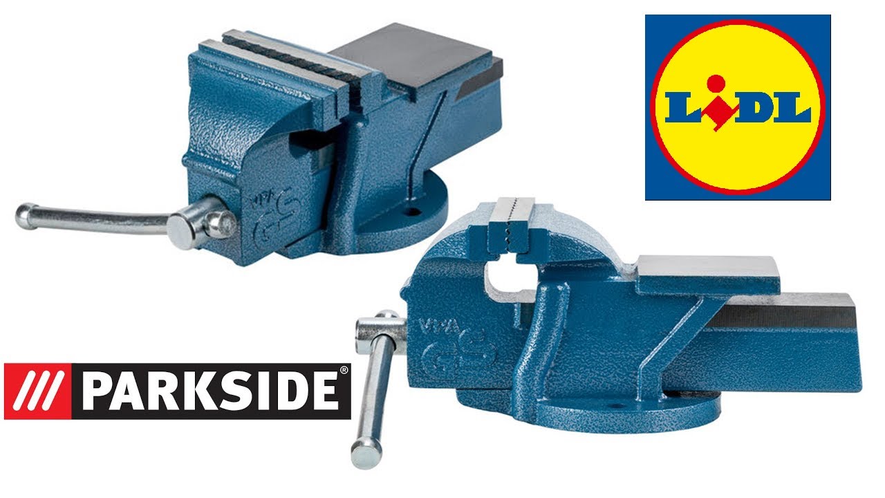 Parkside Bench Vice Cast Iron 340622 UNBOXING (Lidl 70x70 100mm 5.3kg)