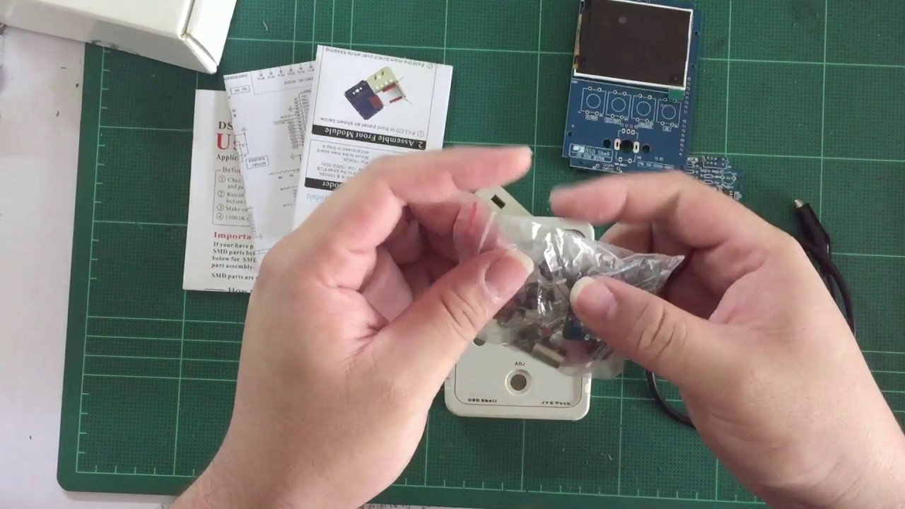 Unbox&Review Digital Oscilloscope DIY Kit DSO Shell 15001k