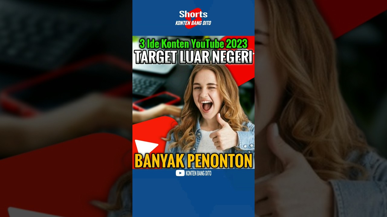 Ide Konten YouTube Target Luar Negeri #shorts #short #idekonten #idekontenyoutube #idea