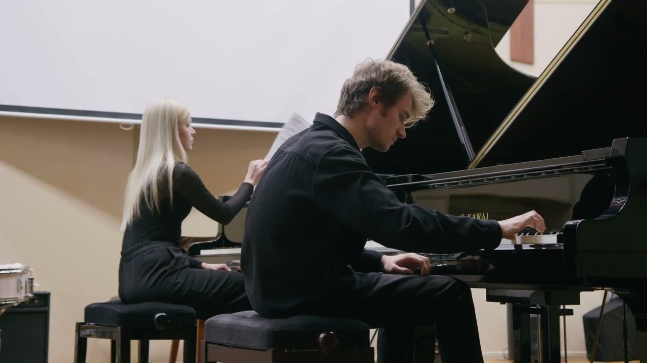 E. Grieg. Piano concerto in A minor, Op.16. Вадим Попонин и Екатерина Симакова