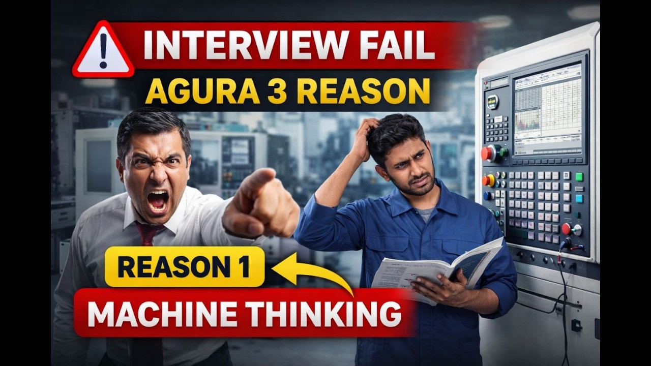 INTERVIEW LA REJECT AAGURA 1ST REASON MACHINE THINKING - CNC CAREER ADVICE #cnctraining #learncnc