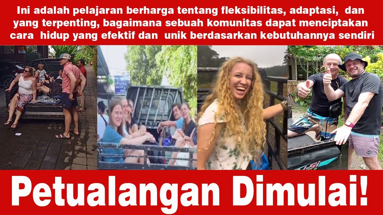 Foreigner Shocked! This Was His First Time Riding in a Pickup Truck in Indonesia 🚛🇮🇩