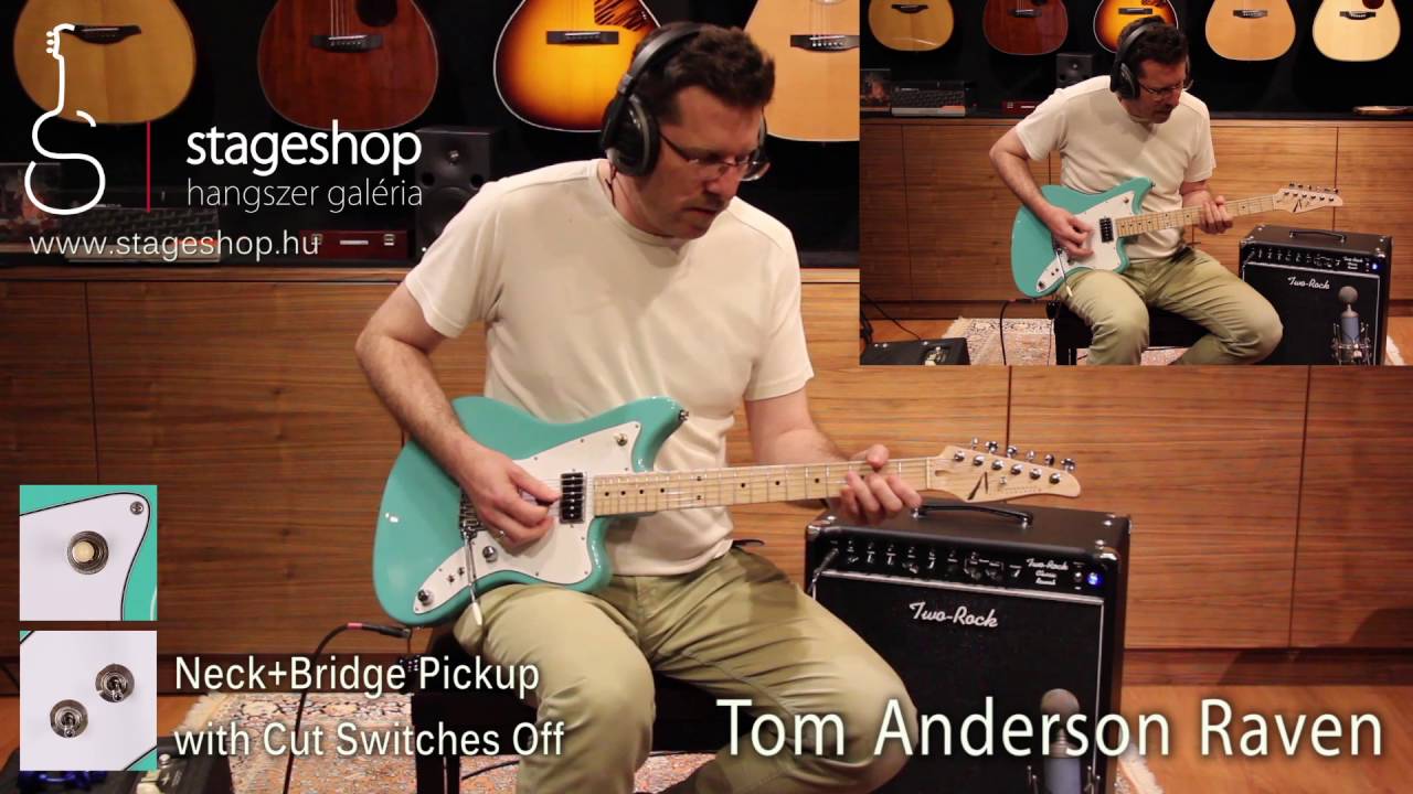 Tom Anderson Raven Short scale and Two-Rock Studio Reverb demo in Stageshop
