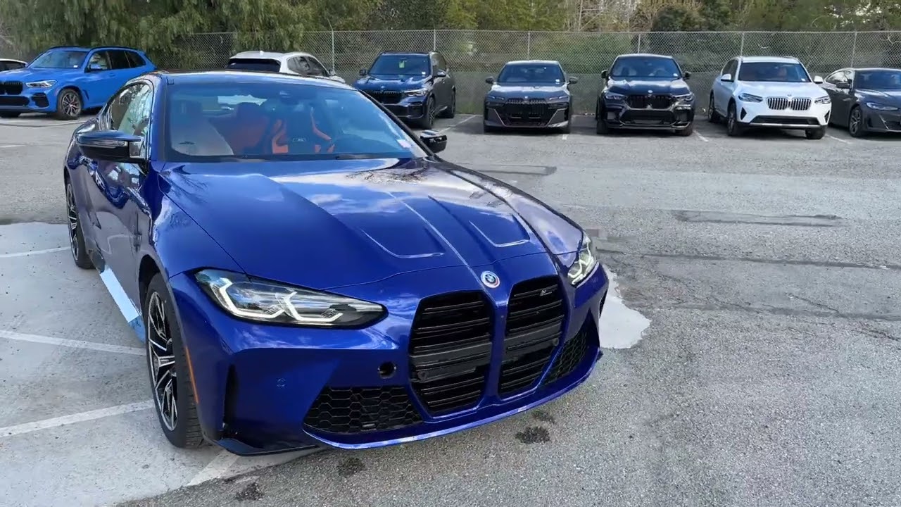 Tour the 2023 M4 Competition in individual San Marino Blue | 4K