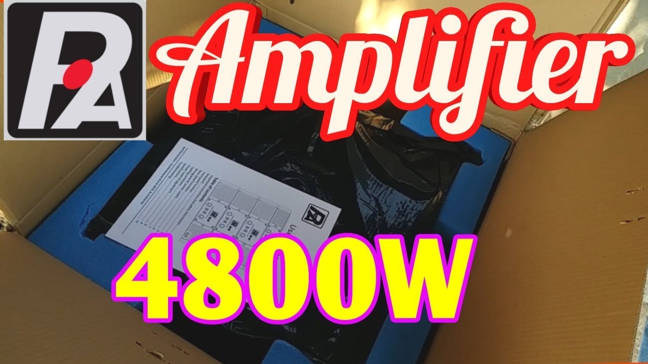 Paudio Amplifier 4800w unboxing || HD60