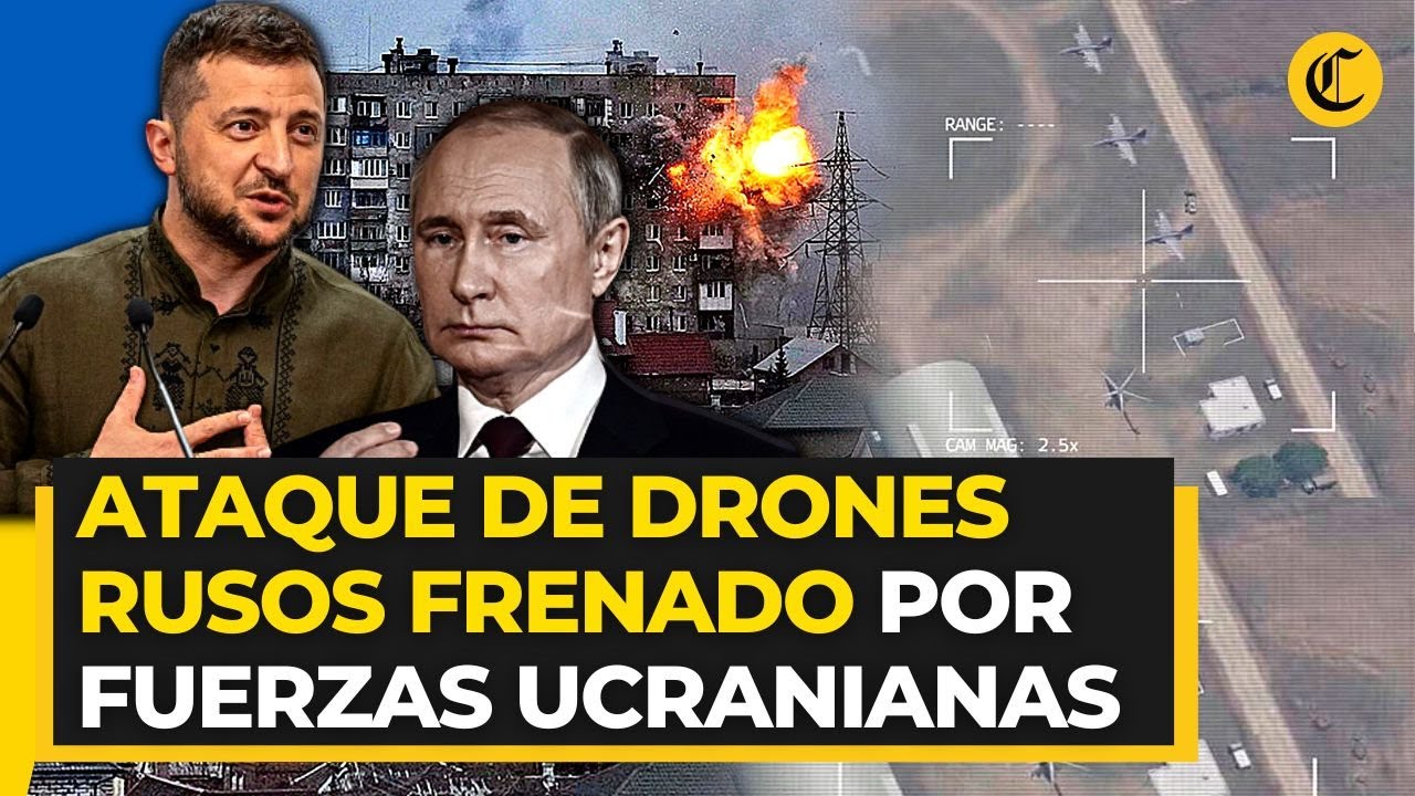 UCRANIA frena IMPORTANTE ATAQUE de DRONES RUSOS contra la ciudad de Kiev