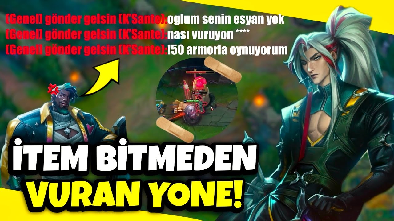 Yone top lane çok güçlü . Yone vs Ksante. League Of Legends !