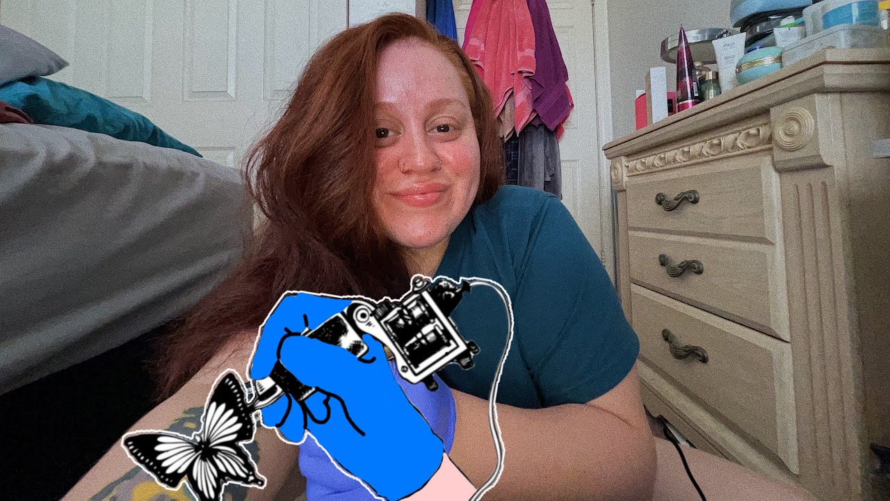 1 minute tattooing you ASMR #1minute #tattooing #ASMR #gettingatattoo