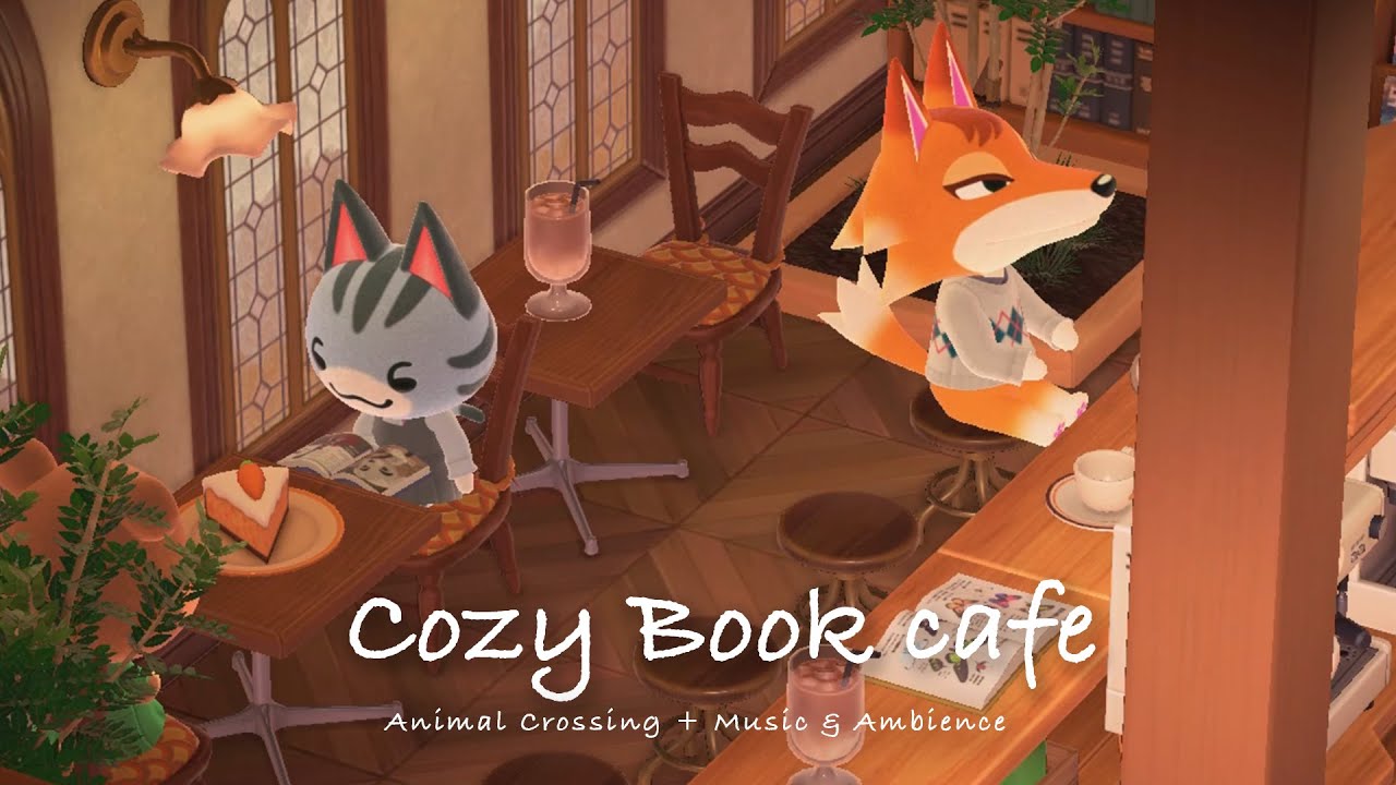 【あつ森】居心地の良いブックカフェで聴くJazz music / アンビエント・環境音 ☕️ /  smooth jazz + Cafe Ambience☕️ | Study Work【作業用BGM】