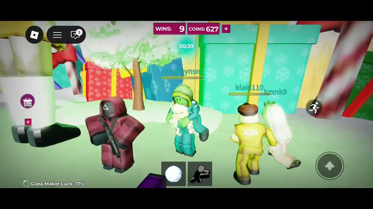Playing squid game with my sister! #roblox #squidgame 