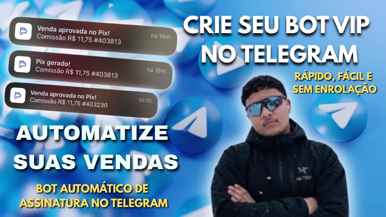 COMO CRIAR UM BOT AUTOMÁTICO PARA VENDER ACESSO AO GRUPO VIP NO TELEGRAM