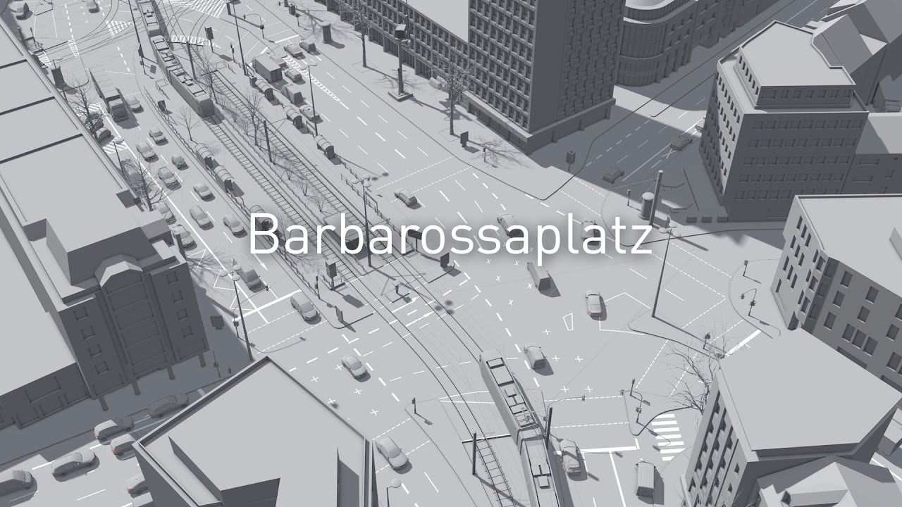 Barbarossaplatz, Cologne - Traffic Simulation