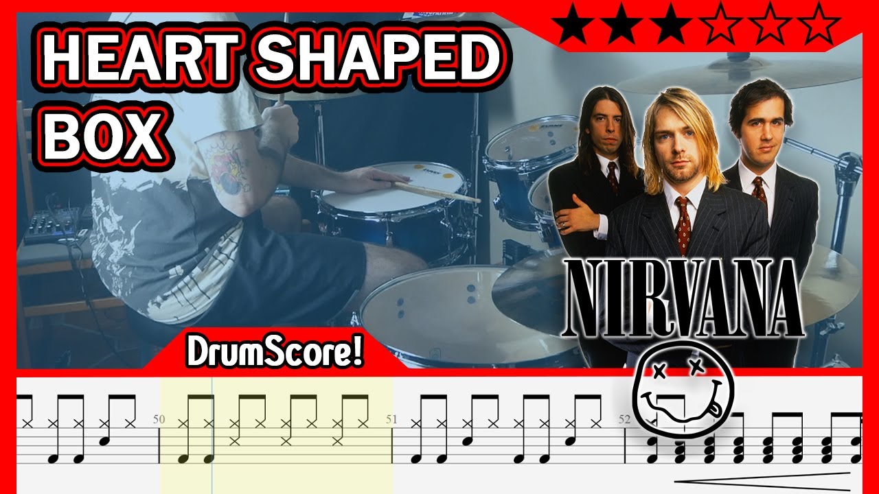 Heart Shaped Box - Nirvana | Play-Along Drum Cover with Sheet Music