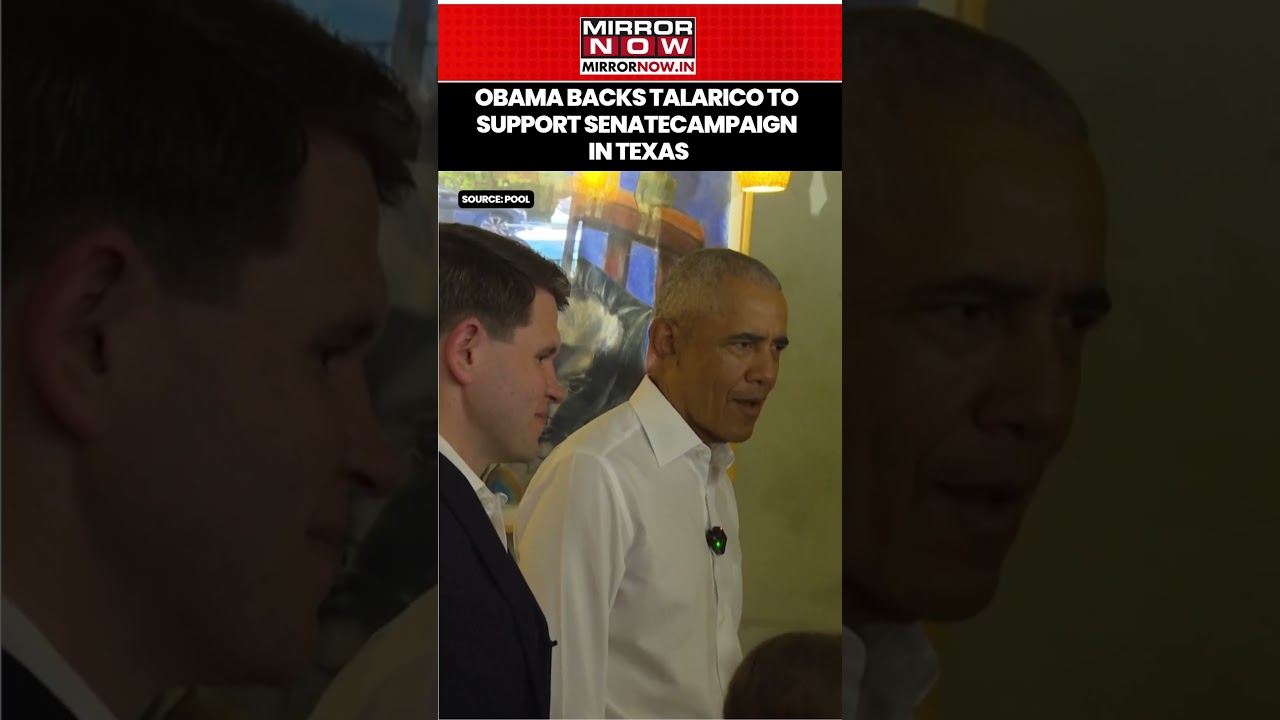 Obama Meets James Talarico, Aiming To Boost Democrats&rsquo; Bid For US Senate In Texas #shorts