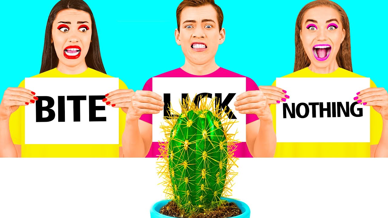 Bite, Lick or Nothing Challenge | Crazy Challenge by TeenChallenge