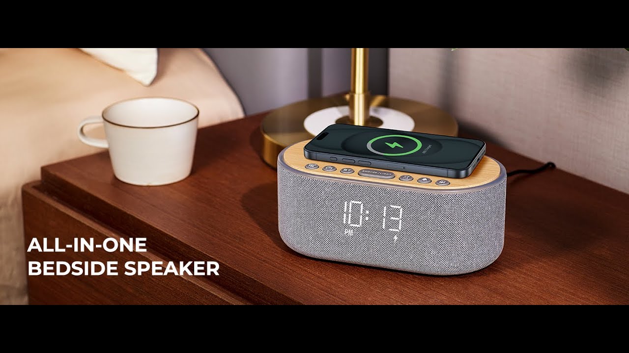USCCE Alarm Clock Radio Bluetooth Speaker