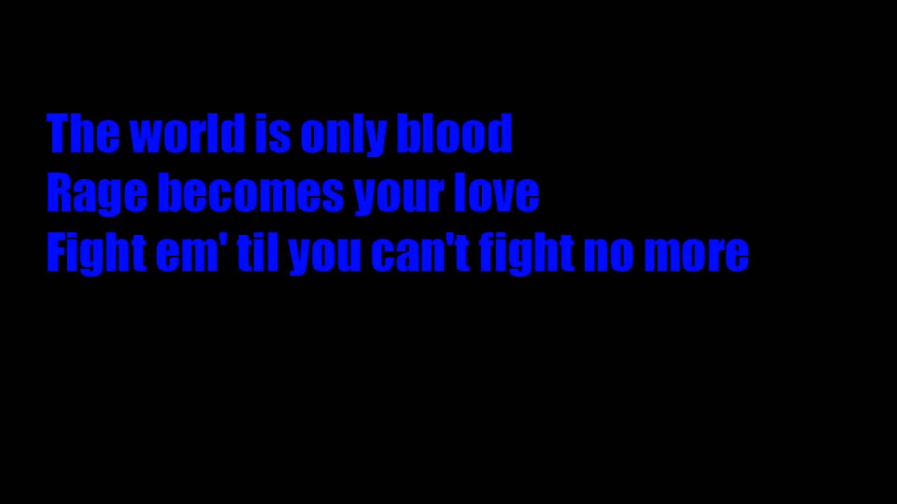 Anthrax-Fight Em' til You Can't-Lyrics