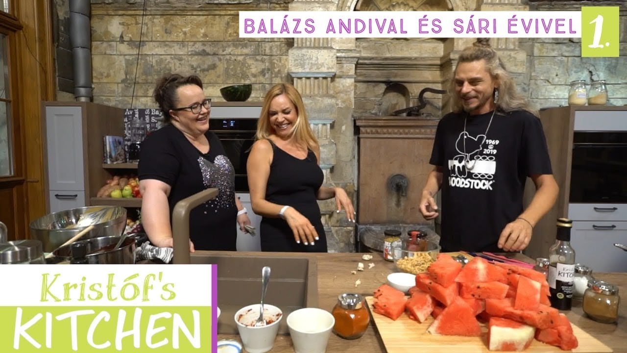 Kristóf’s Kitchen in The Studios - vegán főzős talkshow - 1. rész - Balázs Andival és Sári Évivel