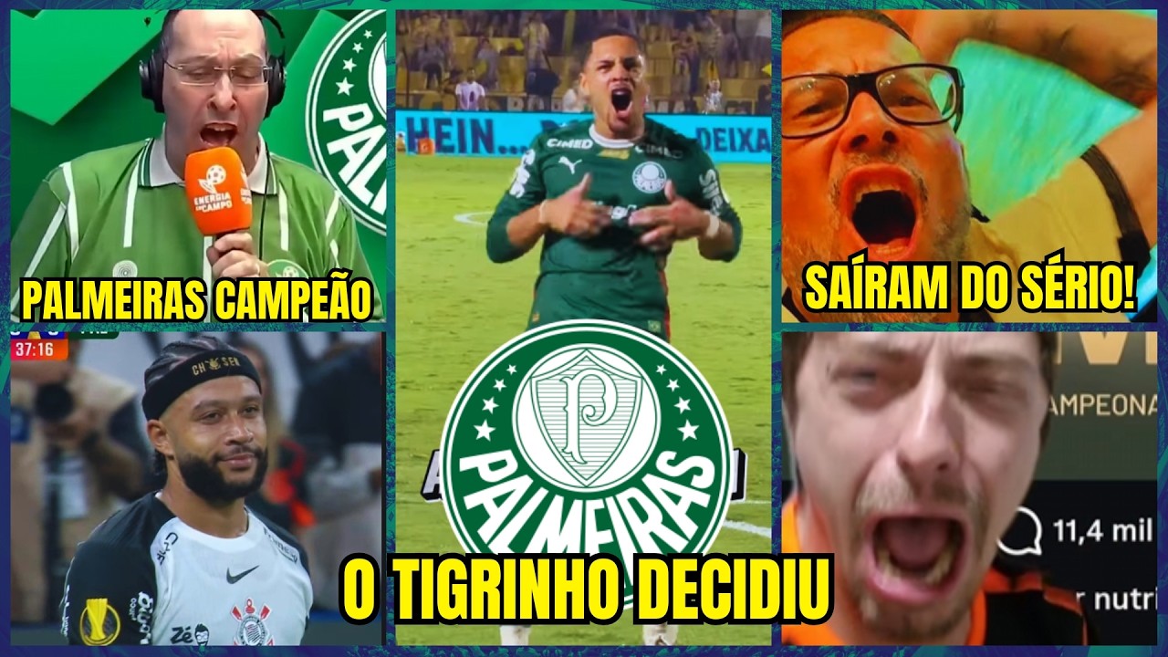 VITOR ROQUE DECIDE E PALMEIRAS É CAMPEÃO PAULISTA 2026! VEJA AS REAÇÕES DOS RIVAIS MALUCOS