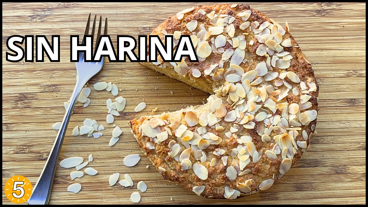 Tarta jugosa de Manzana y Almendra SIN HARINA! - Recetas de Guille en 5 Minutos