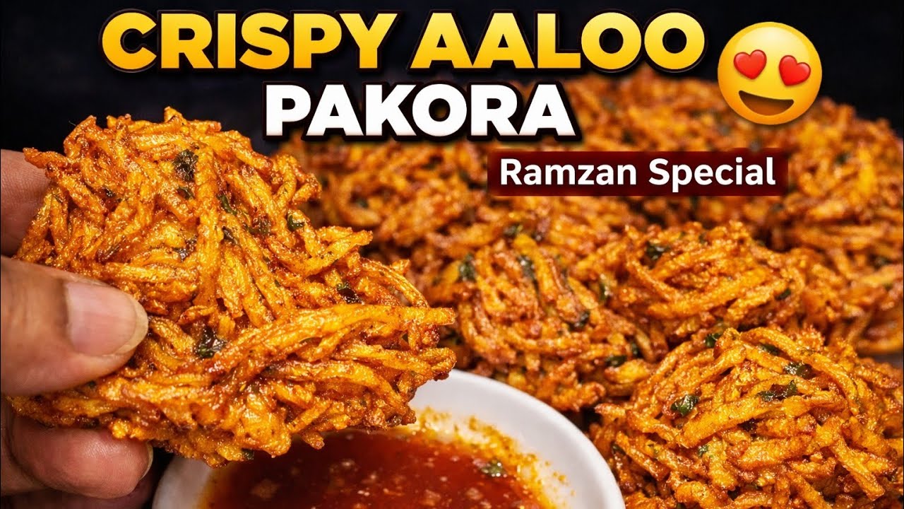 Ramzan Special Crispy Lacha Pakory 😍 Itne Crispy Ke Sab Hairan!