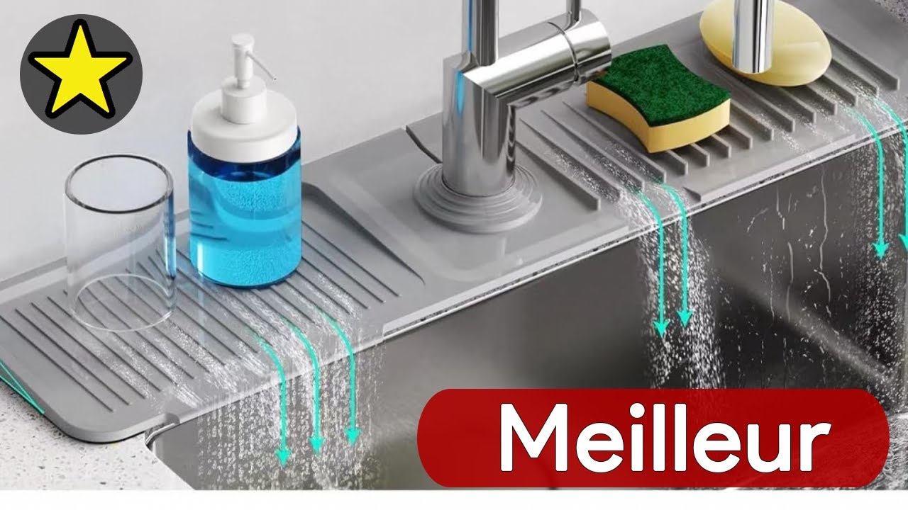 🏆 TOP 3 MEILLEUR TAPIS DE ROBINET EN SILICONE POUR CUISINE 2025