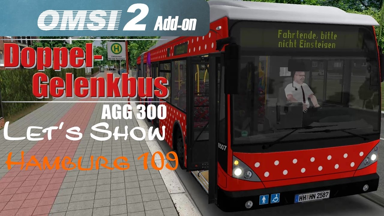 OMSI 2 Van Hool AGG300 Doppelgelenkbus auf Hamburg Linie 109 #2 ☆ Let's Play OMSI 2