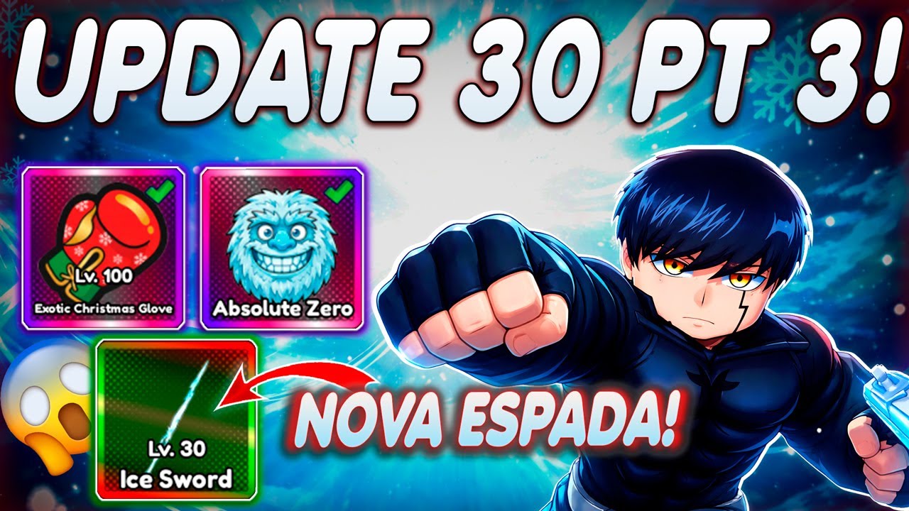 ZEREI O UPDATE 30 PT.3! ICE SWORD + SANTA KEY NO ANIME ETERNAL!